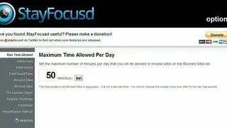 StayFocusd screenshot