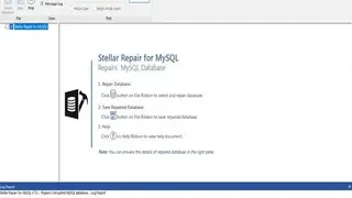 Stellar Phoenix MYSQL Database Repair screenshot