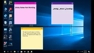 Sticky Notes screenshot