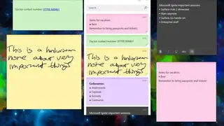 Sticky Notes screenshot