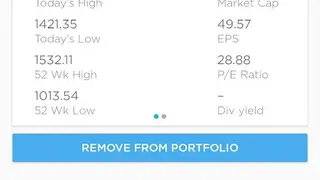 Stock Market Tracker screenshot
