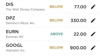 Stock Market Tracker screenshot