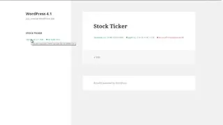 Stock Ticker screenshot