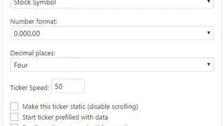 Stock Ticker screenshot