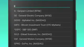 Stocks Tracker Widget (open-source) screenshot