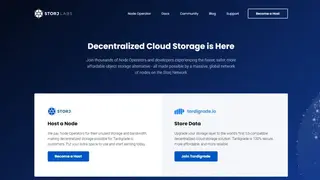 Storj screenshot