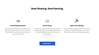 Storj screenshot