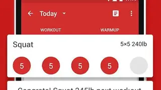 StrongLifts 5×5 Workout Gym Log & Personal Trainer screenshot