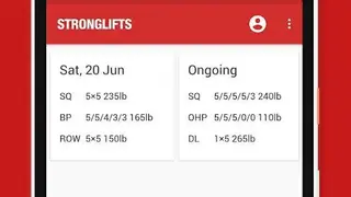 StrongLifts 5×5 Workout Gym Log & Personal Trainer screenshot