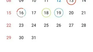 Student Calendar screenshot