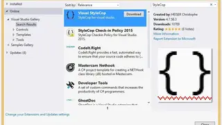 StyleCop screenshot