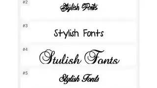 Stylish Fonts screenshot