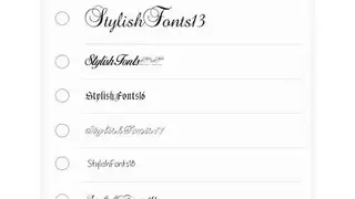 Stylish Fonts screenshot