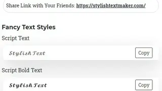 Stylish Text Maker screenshot