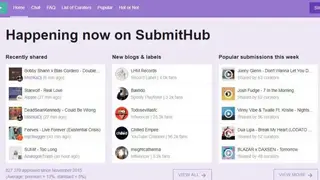 SubmitHub screenshot