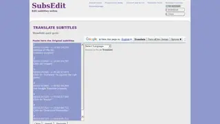 SubsEdit screenshot