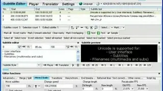 Subtitle Processor screenshot