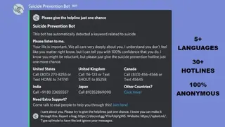 Suicide Prevention Bot screenshot