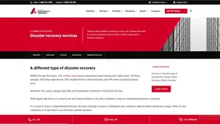 Sungard Availability Services DRaaS screenshot
