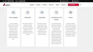 Sungard Availability Services DRaaS screenshot