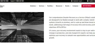 Sungard Availability Services DRaaS screenshot