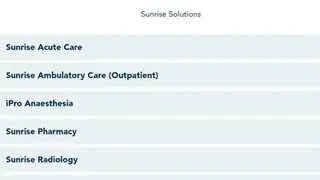 Sunrise EMR screenshot