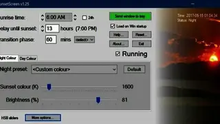 SunsetScreen screenshot
