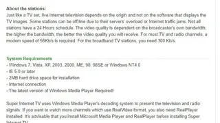 Super Internet TV screenshot