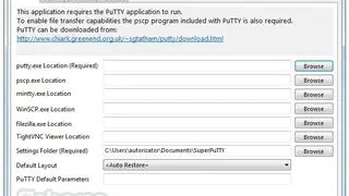 SuperPuTTY screenshot