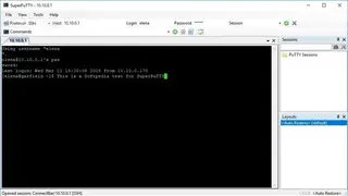SuperPuTTY screenshot