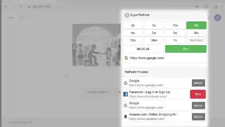 SuperRefresh , Auto Refresh pages screenshot