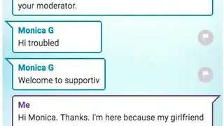Supportiv Online Chat Room screenshot