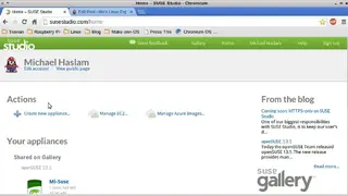 SUSE Studio screenshot