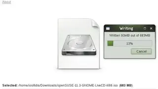 SUSE Studio ImageWriter screenshot