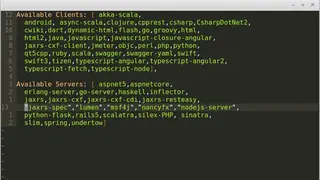 Swagger Codegen screenshot