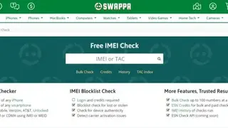 Swappa IMEI screenshot