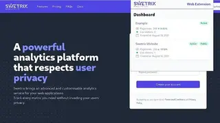 Swetrix Analytics screenshot