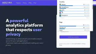 Swetrix Analytics screenshot