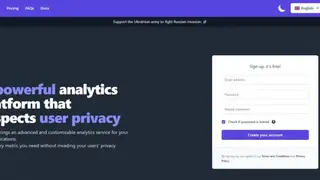 Swetrix Analytics screenshot