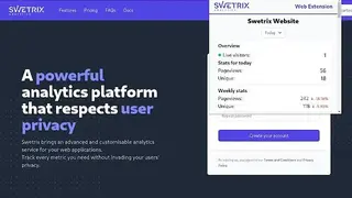 Swetrix Analytics screenshot