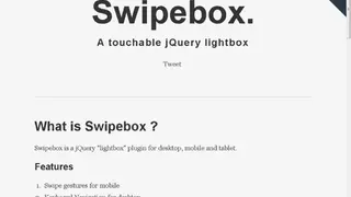 Swipebox screenshot
