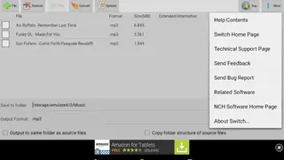 Switch Audio Converter screenshot