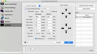 SwitchResX screenshot