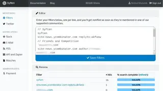 Syften screenshot
