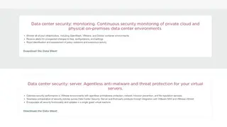 Symantec Data Center Security screenshot