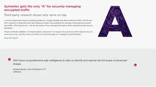 Symantec Encrypted Traffic Management screenshot