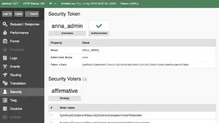 Symfony screenshot