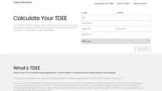 Symmetric Strength TDEE Calculator screenshot