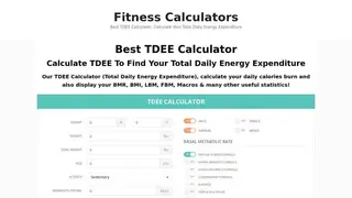 Symmetric Strength TDEE Calculator screenshot