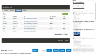 Symphony CMS screenshot